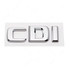  CDI csomagtartó 3D felirat Ezüst/Fekete Ezüst autó dekoráció