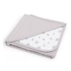 Ceba Baby Pamut Babapléd 90x100 cm - Light Grey - Grey Star