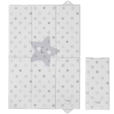 Ceba Baby Utazó pelenkázó alátét 60×40 cm - Szürke csillagok pelenkázó matrac
