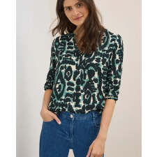Cecil női blúz - jeges tónusú, levél mintázattal, gombos elülső 345986-36834 blúz