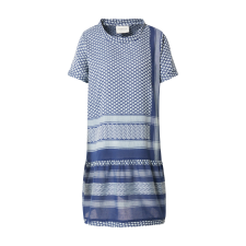 Cecilie Copenhagen Kleid  kék / fehér női ruha
