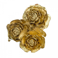  Cédrus rózsa metál arany 11dkg/csom dekorációs kellék
