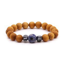 Cédrusfa Torok Chakra Karkötő Szodalittal karkötő