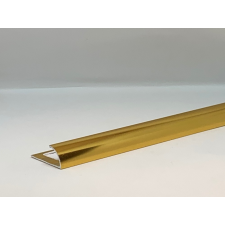 CELL Negyed köríves alumínium csempe élvédő polírozott arany 8 mm élvédő, sín, szegélyelem