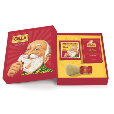Cella Milano tradicionális borotválkozó szett, piros borotva készlet