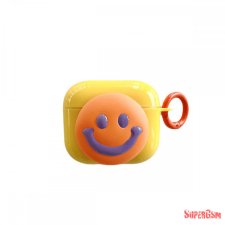 CELLECT Airpods 3 smile szilikon tok, Narancssárga audió kellék