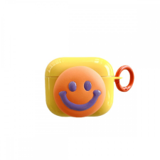 CELLECT Airpods Pro smile szilikon tok, Narancssárga (AIRPODSP-FUNNY-SMILE) - Fülhallgató tok fülhallgató, fejhallgató tok