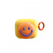 CELLECT Airpods Pro smile szilikon tok, Narancssárga (AIRPODSP-FUNNY-SMILE) - Fülhallgató tok audió kellék