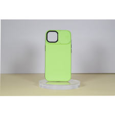 CELLECT iPhone14 Plus TPU+PC csúsz. kameravédős tok,Zöld tok és táska