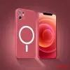 CELLECT iPhone 12 Mini mágneses szilikon tok, Piros