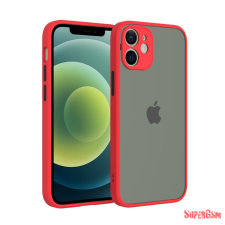 CELLECT iPhone 12 Mini műanyag tok, piros, fekete tok és táska