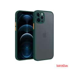 CELLECT iPhone 12 Pro műanyag tok, zöld, narancs tok és táska