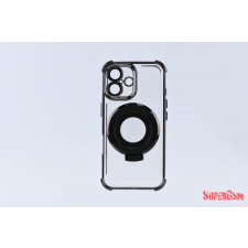 CELLECT iPhone 16 mágneses tok gyűrűvel, Fekete tok és táska