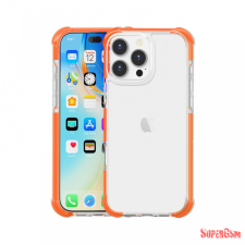 CELLECT iPhone 16 Pro ütésálló szilikon hátlap, Narancs tok és táska