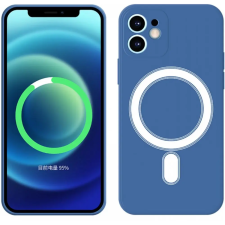CELLECT Mágneses szilikon tok iPhone 14 Plus kék tok és táska