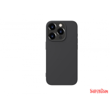 CELLECT Premium szilikon tok, iPhone 15 Pro, Fekete tok és táska