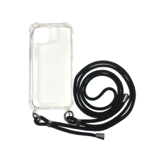 CELLECT Sam S23 Plus TPU+PC Átlát.tok,Fekete zsinórral tok és táska