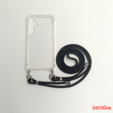 CELLECT Sam S24 Plus TPU+PC Átlát.tok,Fekete zsinórral tok és táska