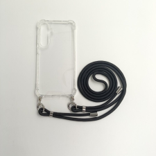 CELLECT Sam S24 Ultra TPU+PC Átlát.tok,Fekete zsinórral tok és táska