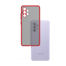 CELLECT Samsung A55 5G műanyag tok piros-fekete (CEL-MATT-A55-5G-RBK) tok és táska
