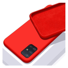 CELLECT Samsung Galaxy A12 prémium szilikon tok, piros tok és táska