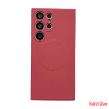 CELLECT Samsung S24 Plus mágneses szilikon tok, Piros tok és táska