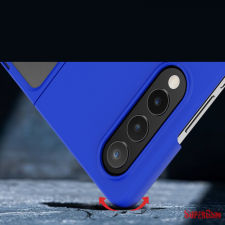 CELLECT Samsung Z Fold 4 Gumírozott PC hátlap,Kék tok és táska