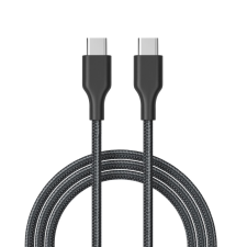 CELLECT USB-C szövet kábel 1m fekete (MDCU-TYPEC-60W-BK) (MDCU-TYPEC-60W-BK) kábel és adapter