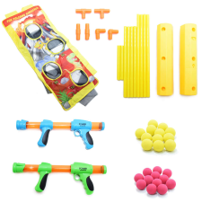 Céllövő játékfegyver felállítható táblával, szivacstölténnyel -POWER SHOOTER katonásdi