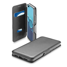 CELLULARLINE BOOK CLUTCH Huawei P40 Pro tok álló (Flip, oldalra nyíló, bankkártyatartó funkció) fekete tok és táska