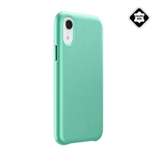 CELLULARLINE ELITE Apple iPhone XR 6.1 műanyag telefonvédő (mikrofiber belső, valódi bőr hátlap) zöld tok és táska