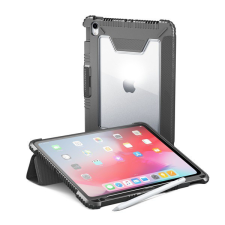 CELLULARLINE FOLIO tok álló, bőr hatású (FLIP, oldalra nyíló, TRIFOLD asztali tartó funkció, Apple Pencil tartó) FEKETE [Apple IPAD Pro 11 ... tablet tok