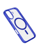 CELLULARLINE ikonikus hátlap Magsafe támogatással Apple iphone 16 Plus készülékhez, átlátszó/sötétkék ICONICMAGIPH16MAXB