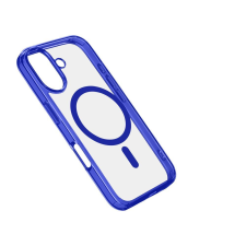 CELLULARLINE ikonikus hátlap Magsafe támogatással Apple iphone 16 Plus készülékhez, átlátszó/sötétkék ICONICMAGIPH16MAXB tok és táska
