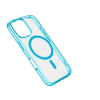 CELLULARLINE ikonikus hátlap Magsafe támogatással Apple iphone 16 Pro Max készülékhez, átlátszó/világoskék  ICONICMAGIPH16PRMG
