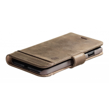CELLULARLINE Premium Cellularine Supreme Leather Book Case for Apple iPhone 12, Brown tok és táska