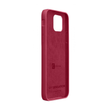 CELLULARLINE Protective silicone cover Sensation for Apple iPhone 12, red tok és táska