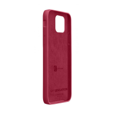 CELLULARLINE Protective silicone cover Sensation for Apple iPhone 12, red mobiltelefon kellék