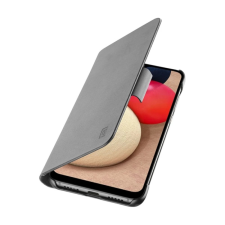 CELLULARLINE Redmi 9T CELLULARLINE BOOK tok álló, bőr hatású FLIP, kártyazseb, FEKETE tok és táska