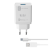 CELLULARLINE USB-A Hálózati töltő+USB-C kábel - Fehér (18W)