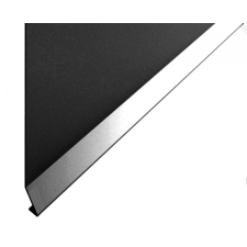 Celox OX Stone és RT erkélyszegélyhez Antracit 150 mm oldalfali kiegészítő takaró lemez 1 szál 2 m teraszprofil balkon élvédő élvédő, sín, szegélyelem