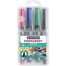 Centropen 8516/4 Tartós marker, kiszáradásmentes, tokban (8595013617144) filctoll, marker