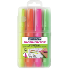 Centropen 8552/4 Szövegkiemelő szett tokban (8595013633427) filctoll, marker