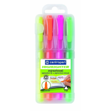 Centropen 8722/4 Szövegkiemelő szett tokban (8595013623299) filctoll, marker