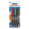 Centropen Alkoholos marker készlet, 1mm, M, Centropen 2846 bliszteres, 4 klf. szín