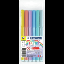 Centropen RED 7550 Marker, pasztellszínek, 6 db (8595013644508) filctoll, marker