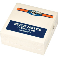 Centrum Öntapadós jegyzettömb Centrum Stick Notes 76x76 mm, 400 lapos, pasztellsárga post-it