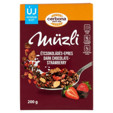 Cerbona étcsokoládés-epres müzli 200 g reform élelmiszer