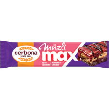 Cerbona Kft. Cerbona Max szelet 30g Epres-csoki csokoládé és édesség
