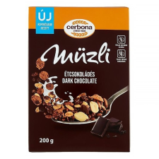 Cerbona Müzli CERBONA étcsokoládés dobozos 200g reform élelmiszer